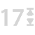 Icono de 17&nbsp;posiciones de longitud con bloqueo